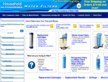 Tablet Screenshot of householdwaterfilters.com